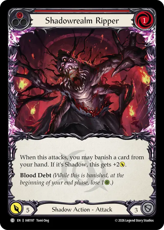 Shadowrealm Ripper card image, pitch 1