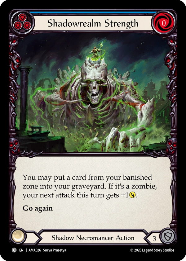 Shadowrealm Strength card image, pitch 3