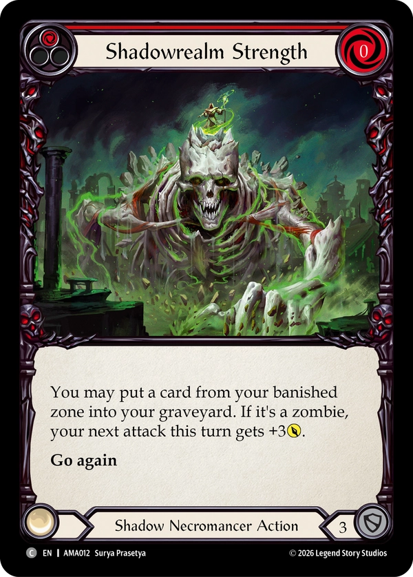 Shadowrealm Strength card image, pitch 1