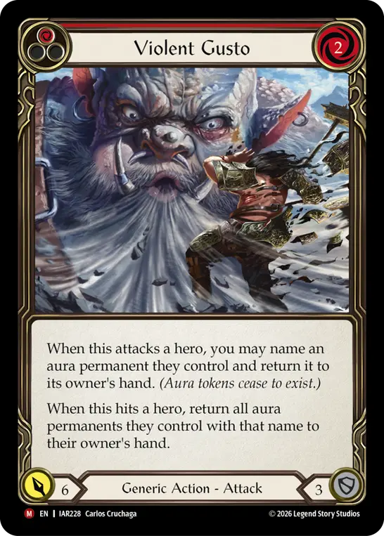 Violent Gusto card image, pitch 1