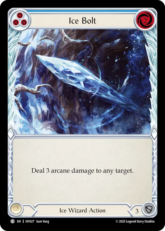 Ice Bolt card image, pitch 3