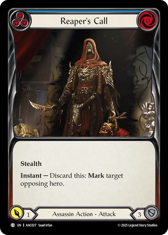 Reaper's Call card image, pitch 3