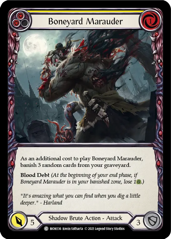 Boneyard Marauder card image, pitch 2