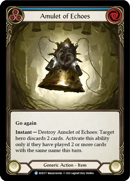Amulet of Echoes card image, pitch 3