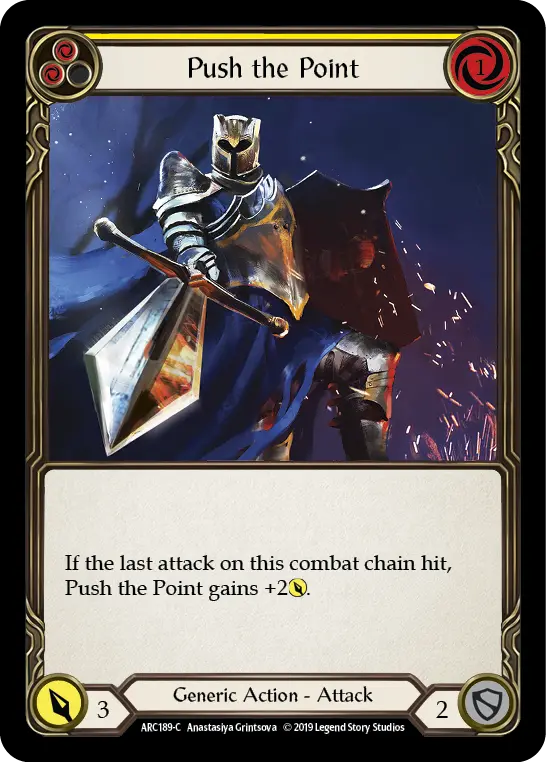 Push the Point card image, pitch 2