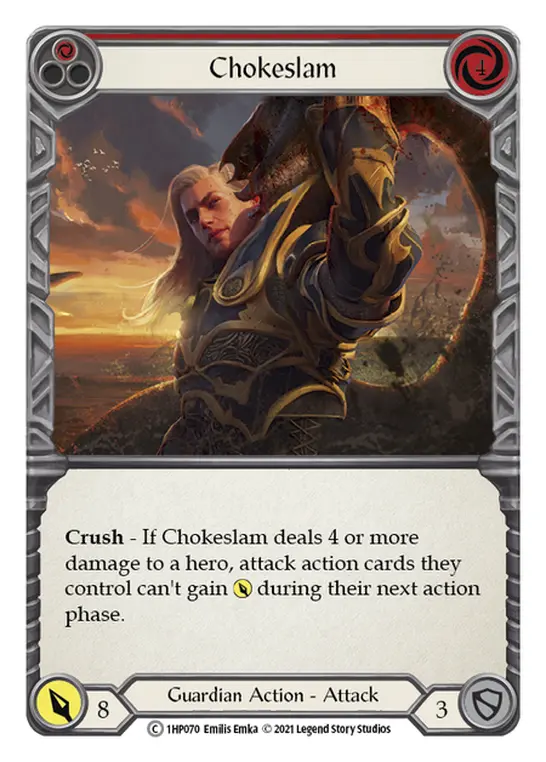 Chokeslam card image, pitch 1