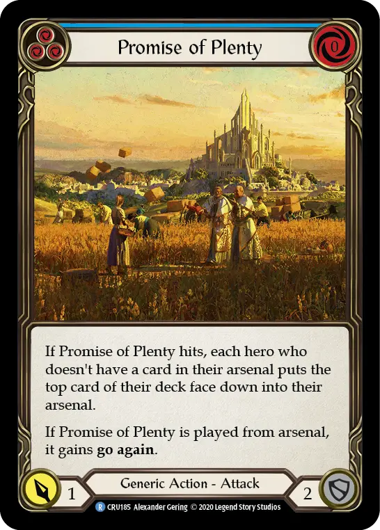 Promise of Plenty card image, pitch 3