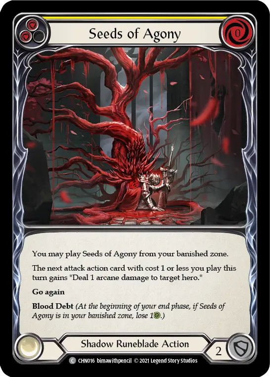 Seeds of Agony card image, pitch 2