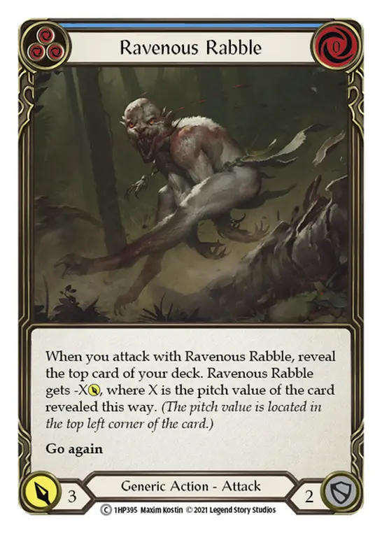 Ravenous Rabble card image, pitch 3