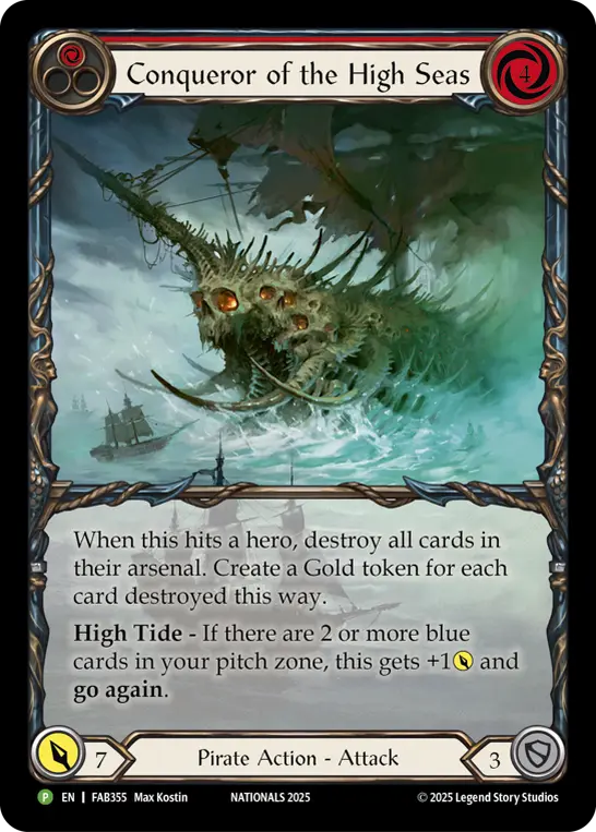 Conqueror of the High Seas card image, pitch 1