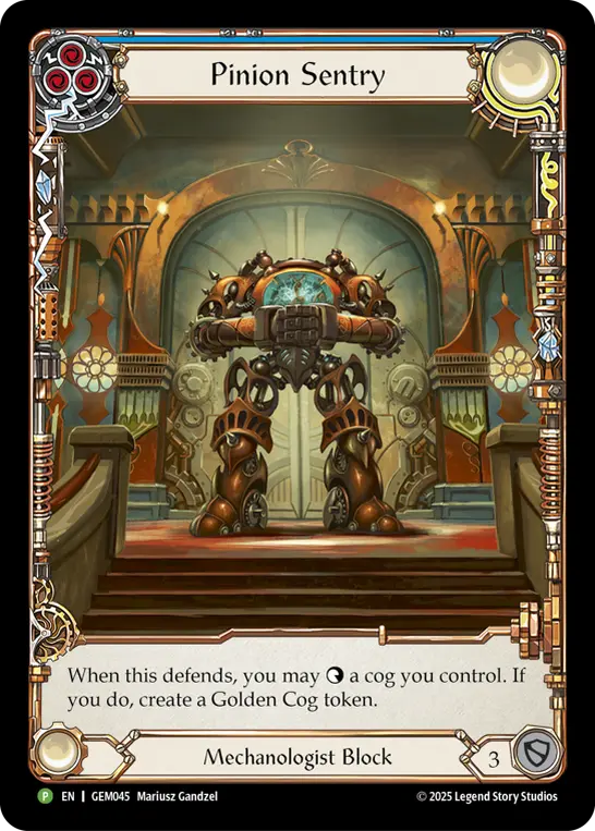 Pinion Sentry card image, pitch 3