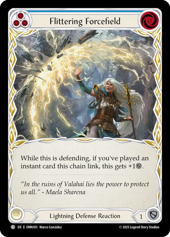 Flittering Forcefield card image, pitch 3