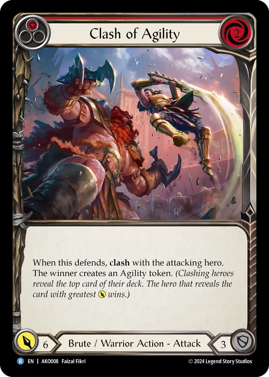 Clash of Agility card image, pitch 1