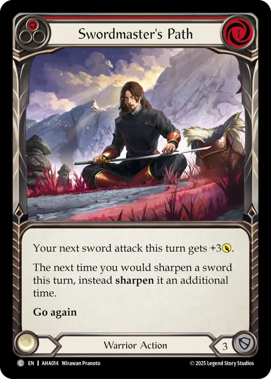 Swordmaster's Path card image, pitch 1