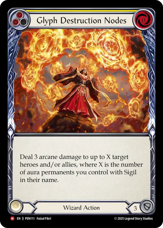 Glyph Destruction Nodes card image, pitch 2