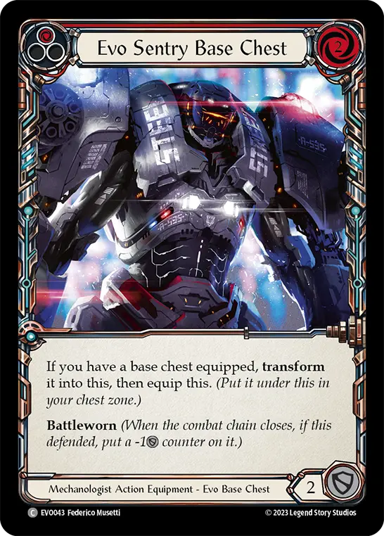 Evo Sentry Base Chest card image, pitch 1