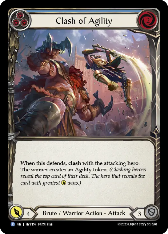 Clash of Agility card image, pitch 3