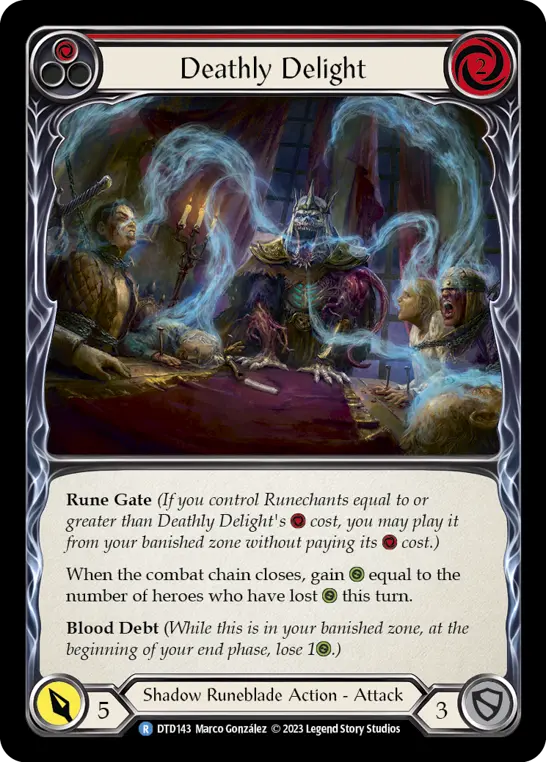 Deathly Delight card image, pitch 1