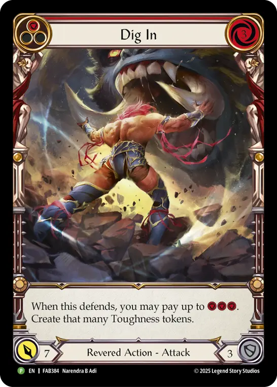 Dig In card image, pitch 1