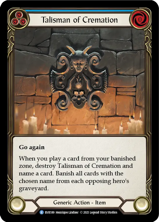 Talisman of Cremation card image, pitch 3