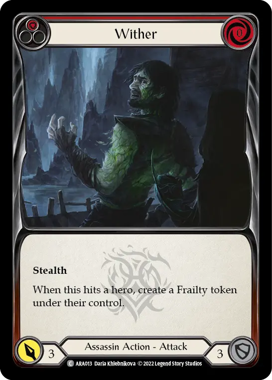 Wither card image, pitch 1