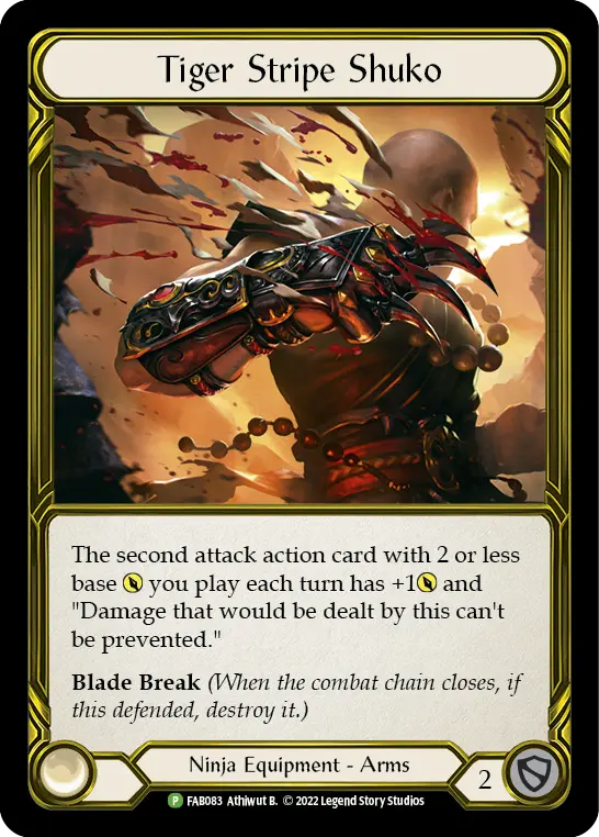 Tiger Stripe Shuko card image