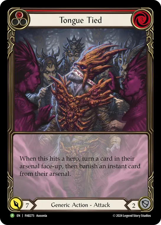 Tongue Tied card image, pitch 1