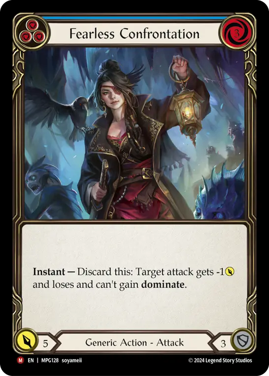 Fearless Confrontation card image, pitch 3