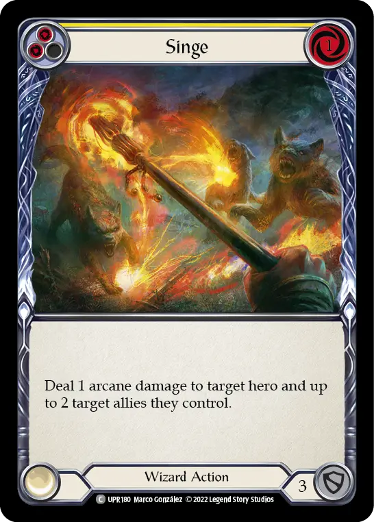 Singe card image, pitch 2