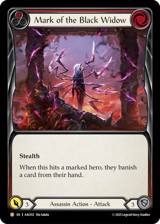 Mark of the Black Widow card image, pitch 1