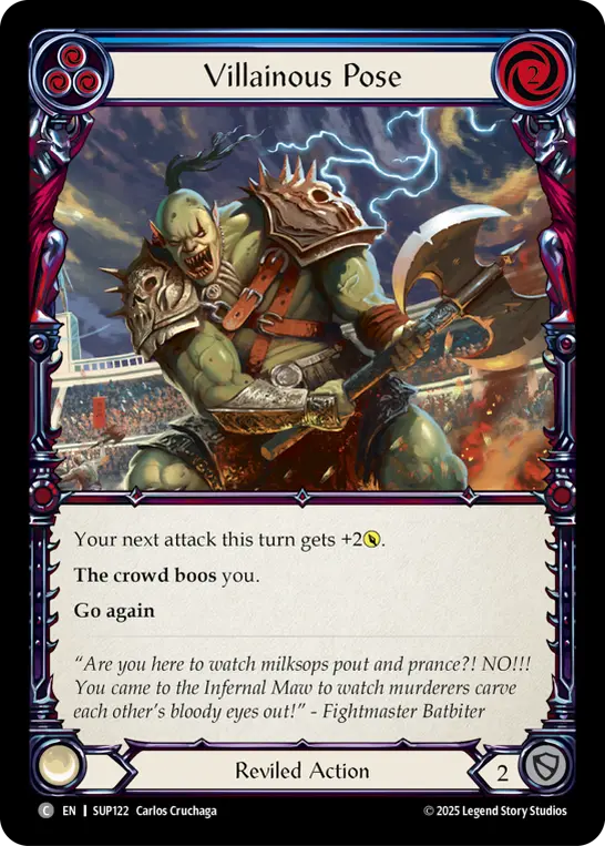 Villainous Pose card image, pitch 3