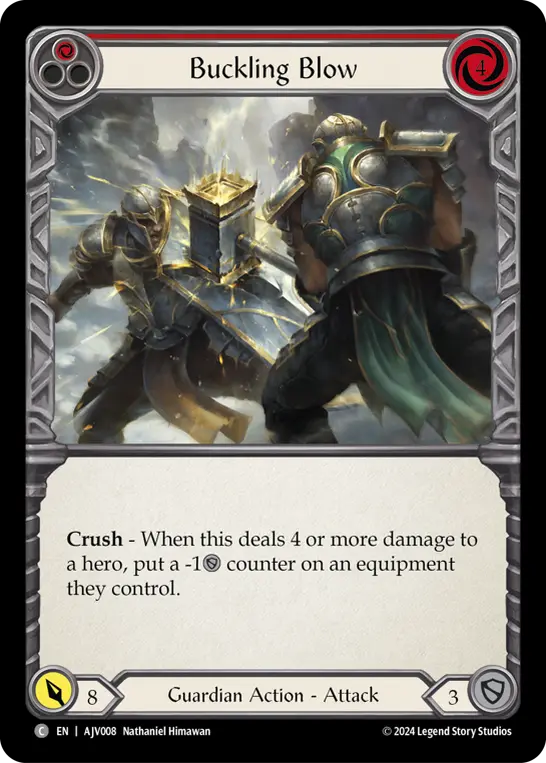 Buckling Blow card image, pitch 1