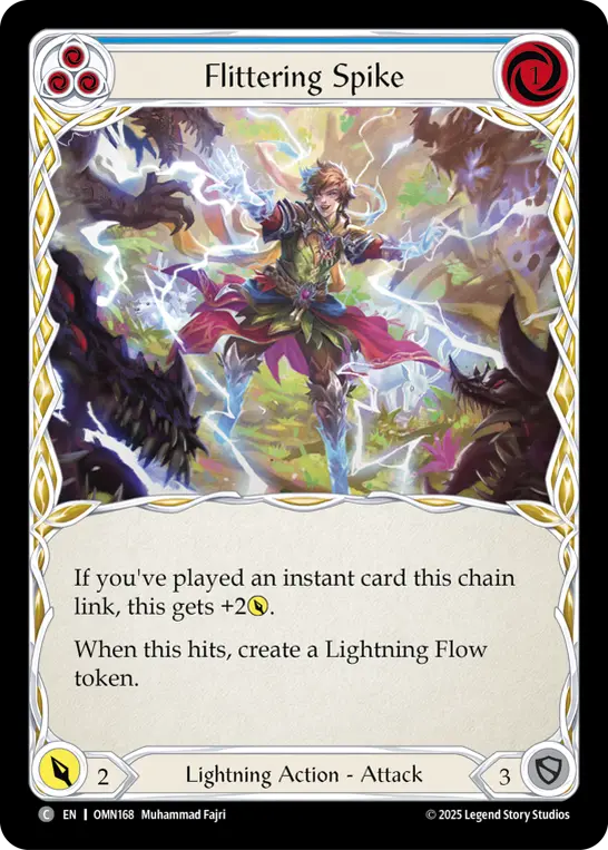 Flittering Spike card image, pitch 3
