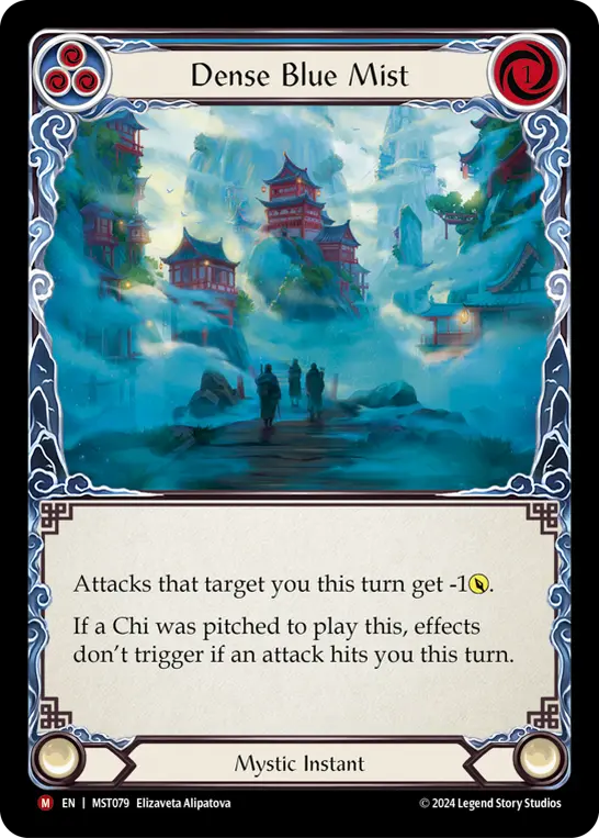 Dense Blue Mist card image, pitch 3