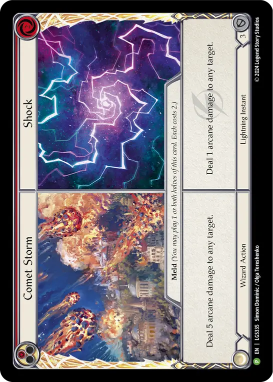 Comet Storm // Shock card image, pitch 1
