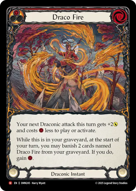 Draco Fire card image, pitch 1