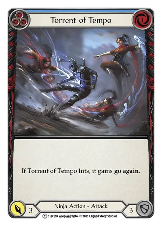 Torrent of Tempo card image, pitch 3