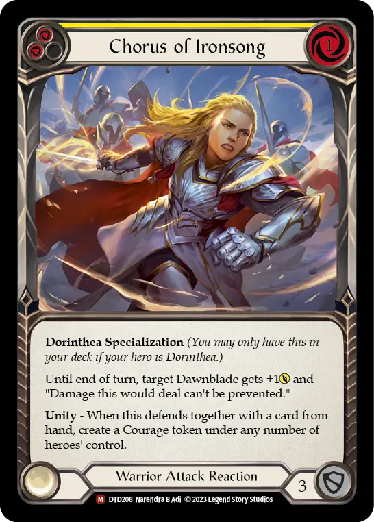 Chorus of Ironsong card image, pitch 2