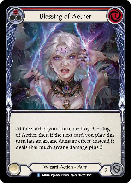 Blessing of Aether card image, pitch 1