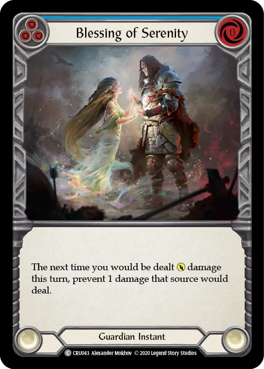 Blessing of Serenity card image, pitch 3
