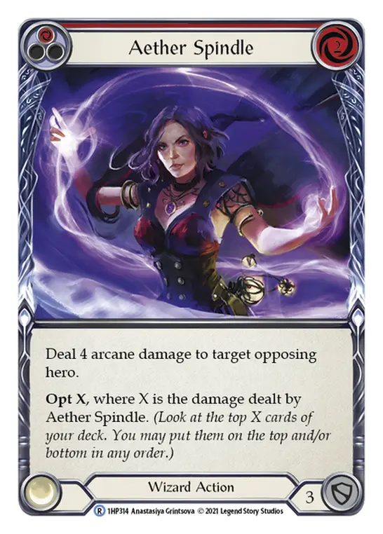 Aether Spindle card image, pitch 1