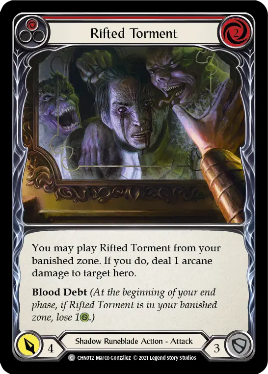 Rifted Torment card image, pitch 1
