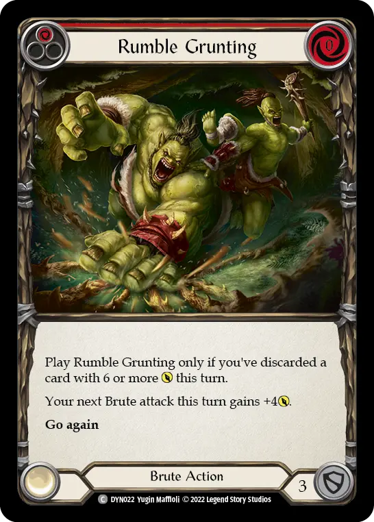 Rumble Grunting card image, pitch 1