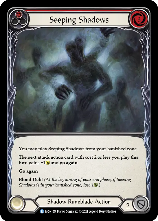 Seeping Shadows card image, pitch 1