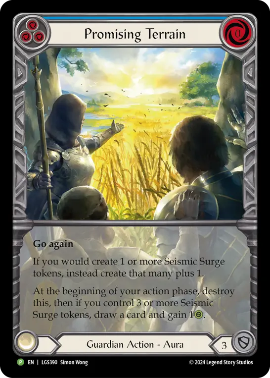 Promising Terrain card image, pitch 3