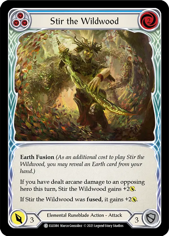 Stir the Wildwood card image, pitch 3