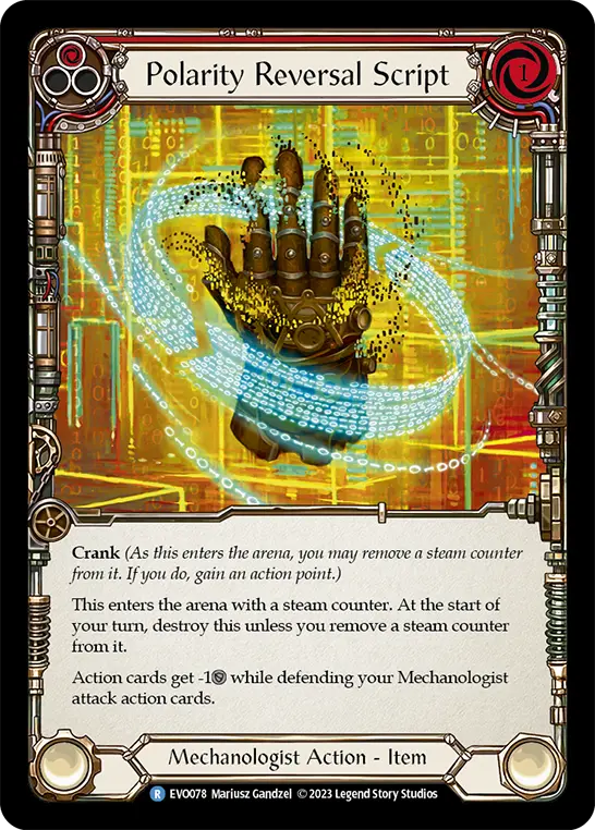Polarity Reversal Script card image, pitch 1