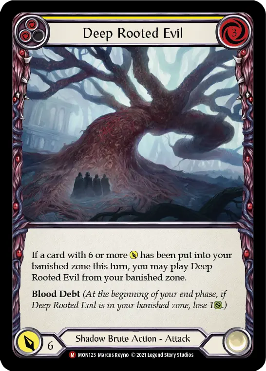 Deep Rooted Evil card image, pitch 2