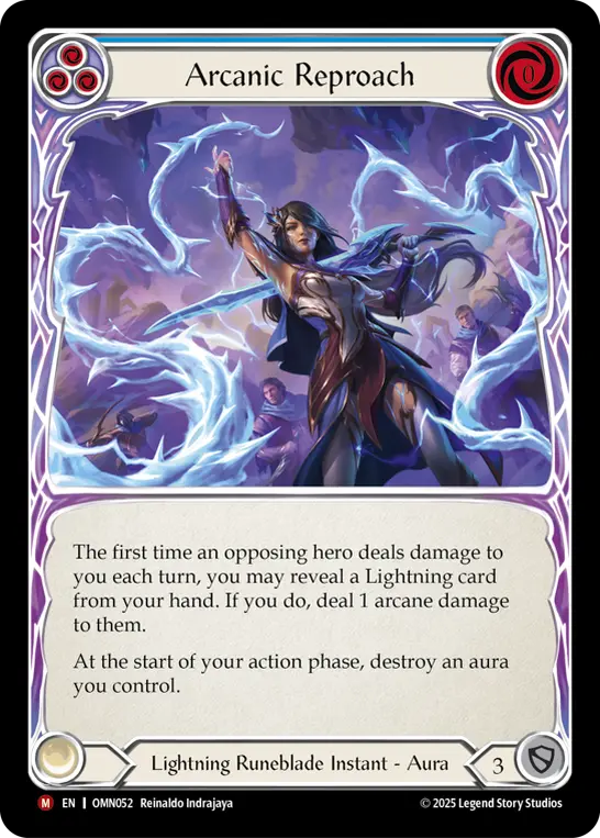 Arcanic Reproach card image, pitch 3
