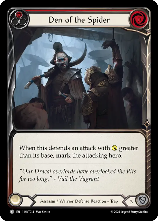 Den of the Spider card image, pitch 1